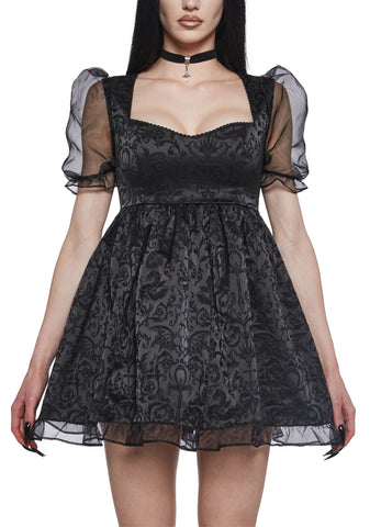 Dark Bidding Babydoll Dress