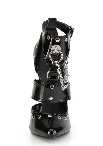 Domina-118 T-Strap Sandals-Black