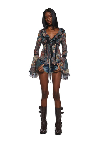 Alchemy Sparks Patchwork Blouse - Multi