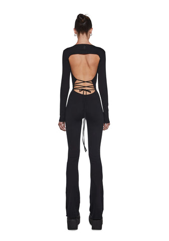 Signal Open Back Catsuit
