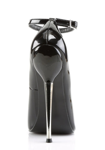 Dagger-12 Ankle Strap Pumps-Black