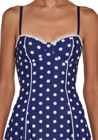 Ahoy Baby Polka Dot Mini Dress