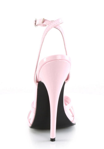 Domina-108 Strappy Ankle Wrap Sandals-Baby Pink