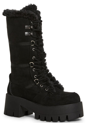 Grunge Trek Hiking Boots - Black