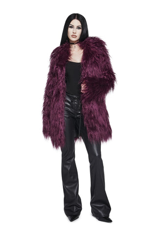 Grim Grace Shag Faux Fur Jacket