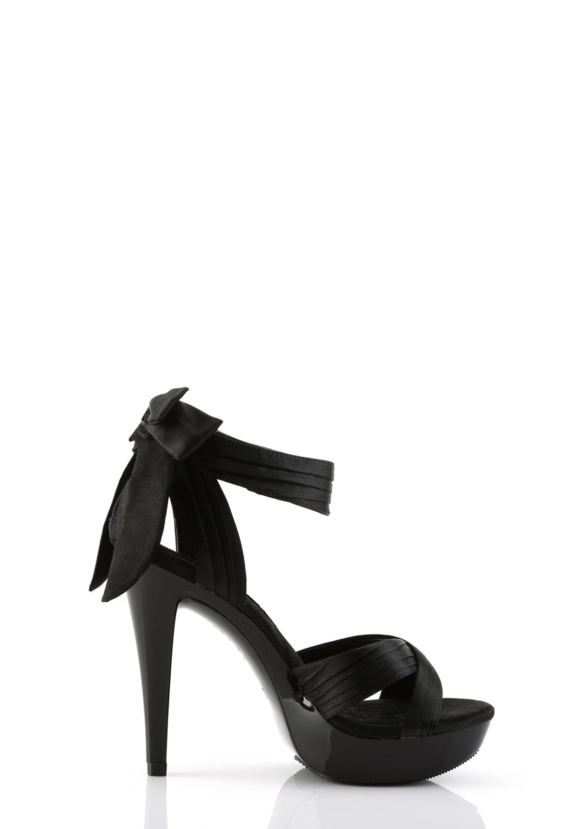 Cocktail-568 Platform Criss Cross Straps Sandals-Black