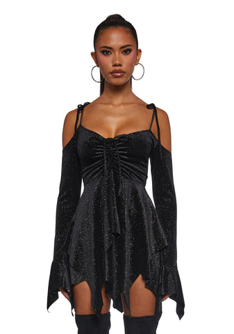 F is For Fairies® Handkerchief Dress - Glitter Velour