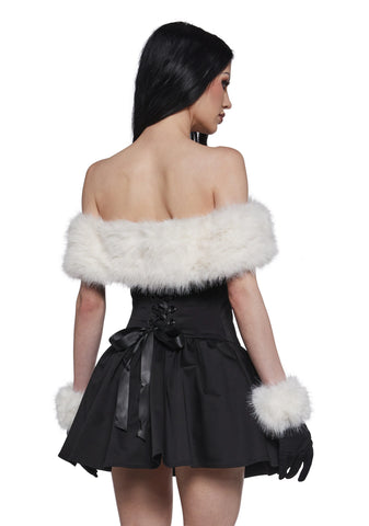 Moody And Bright Mini Dress And Gloves Set