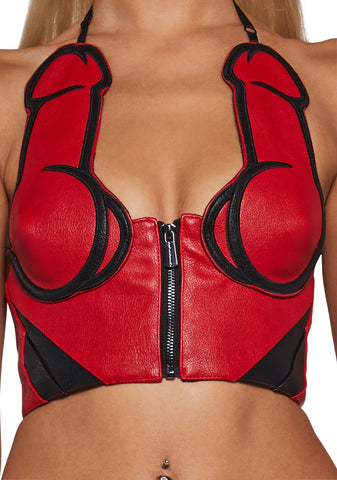 Moto Dickini Top - Red
