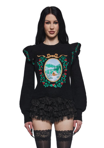 Snowbound Heirloom Knit Sweater