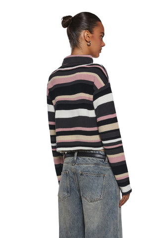 Cool Breeze Turtleneck Sweater - Pink