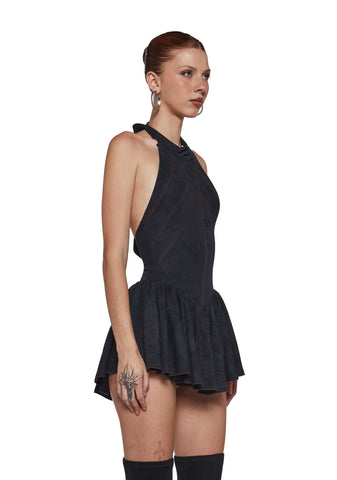 Your Socials Halter Dress