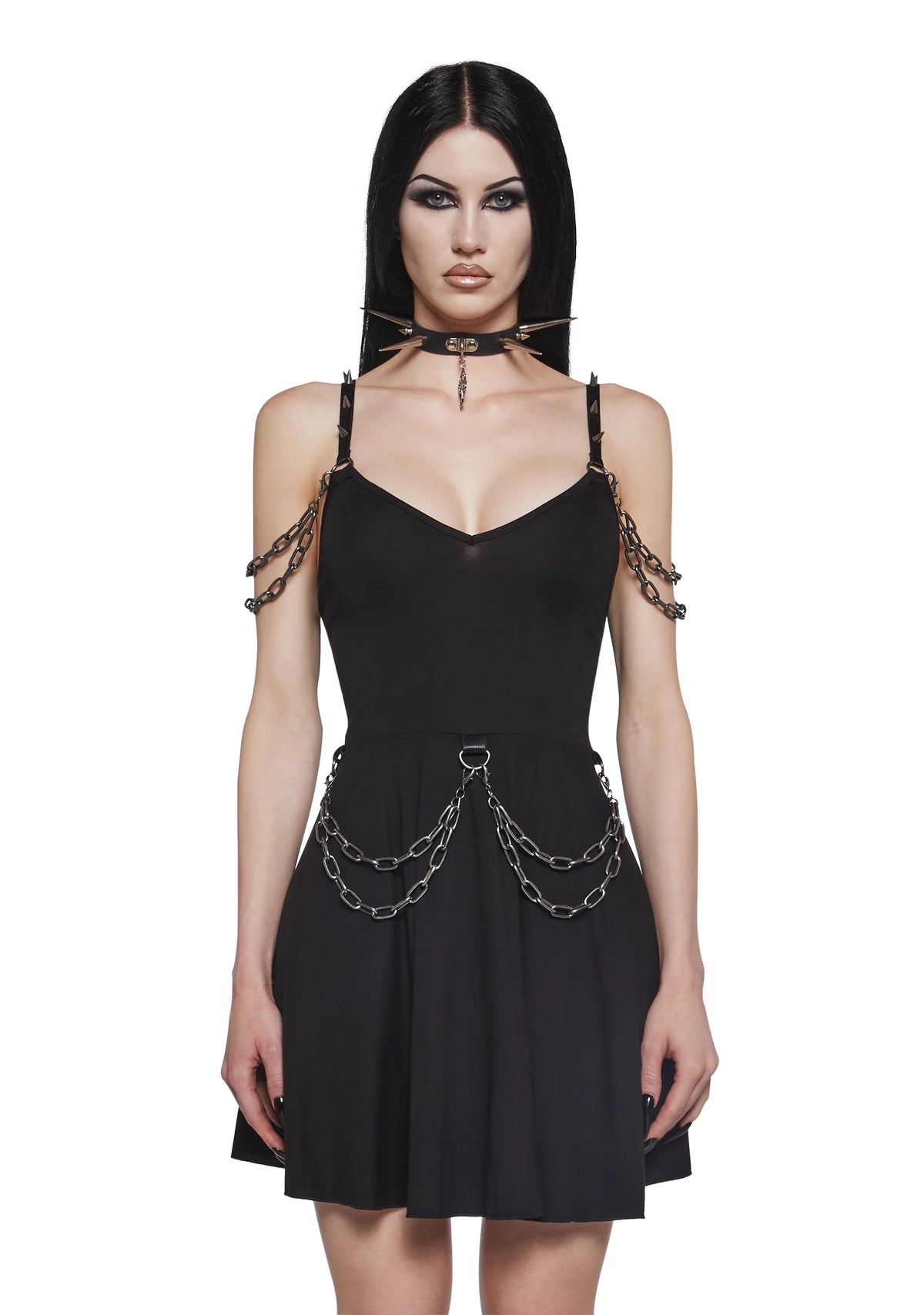 Steel Echoes Chain Dress