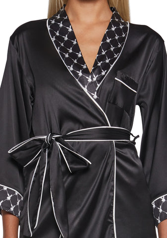 Playboy Bunny Smoke Lounge Robe