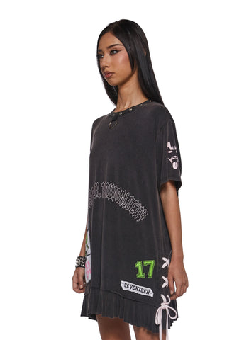 Send My Soul Washed Tee Dress