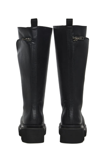 Small Town Girl Platform Boots - Black