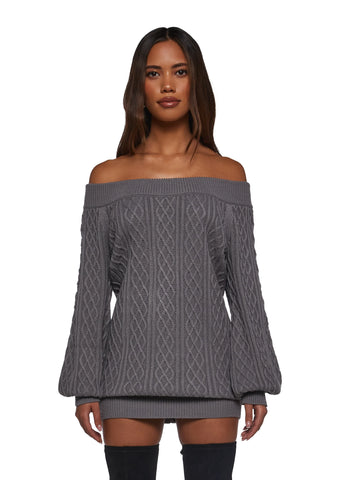 Romantasy Sweater Mini Dress