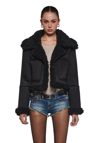 Shrouded Secrets Cropped Coat