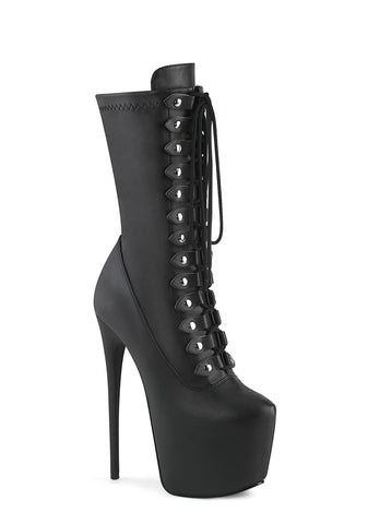 Jubilant-1048 Platform Mid-Calf Boots-Black PU