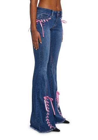 Amazed Babe Flared Jeans