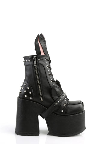 Camel-202 Platform Ankle Boots