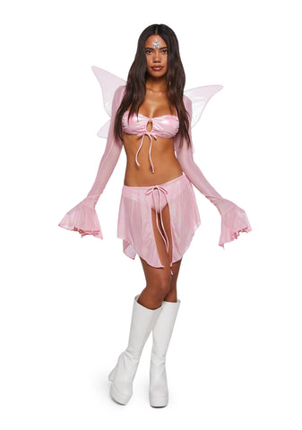 Fairy Nights Costume Set With Wings