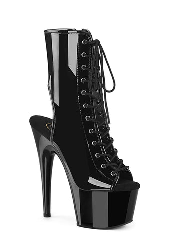 Adore-1016 Platform Ankle Boots-Black