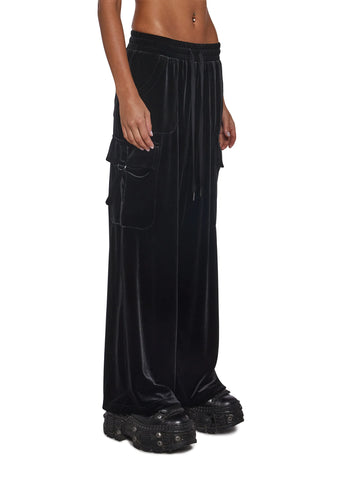 Ego Velour Cargo Sweatpants