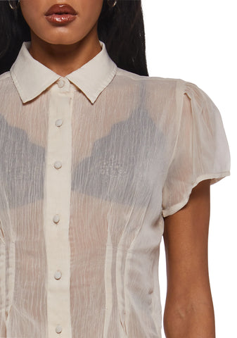 Total Charm Chiffon Blouse