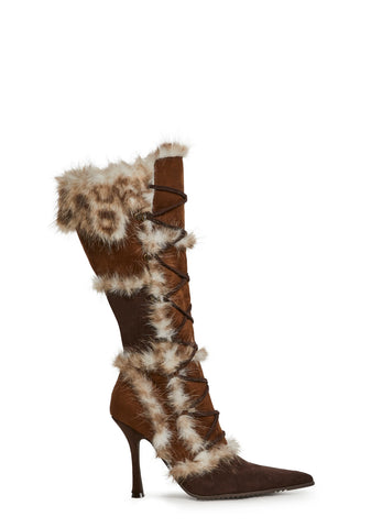 Delightful Kismet Faux Fur Boots