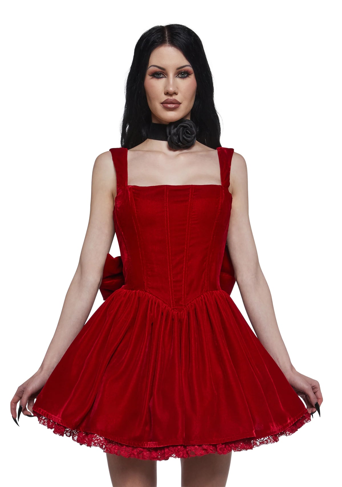 Radiant Occasions Corset Dress - Red