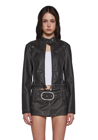 Norah Moto Jacket - Black