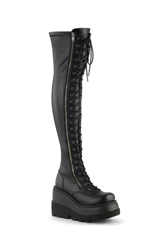 Shaker-374 Platform Thigh High Boots