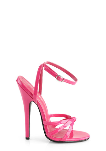 Domina-108 Wrap Heels - Pink
