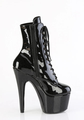 Adore-1020GP Platform Ankle Boots-Black