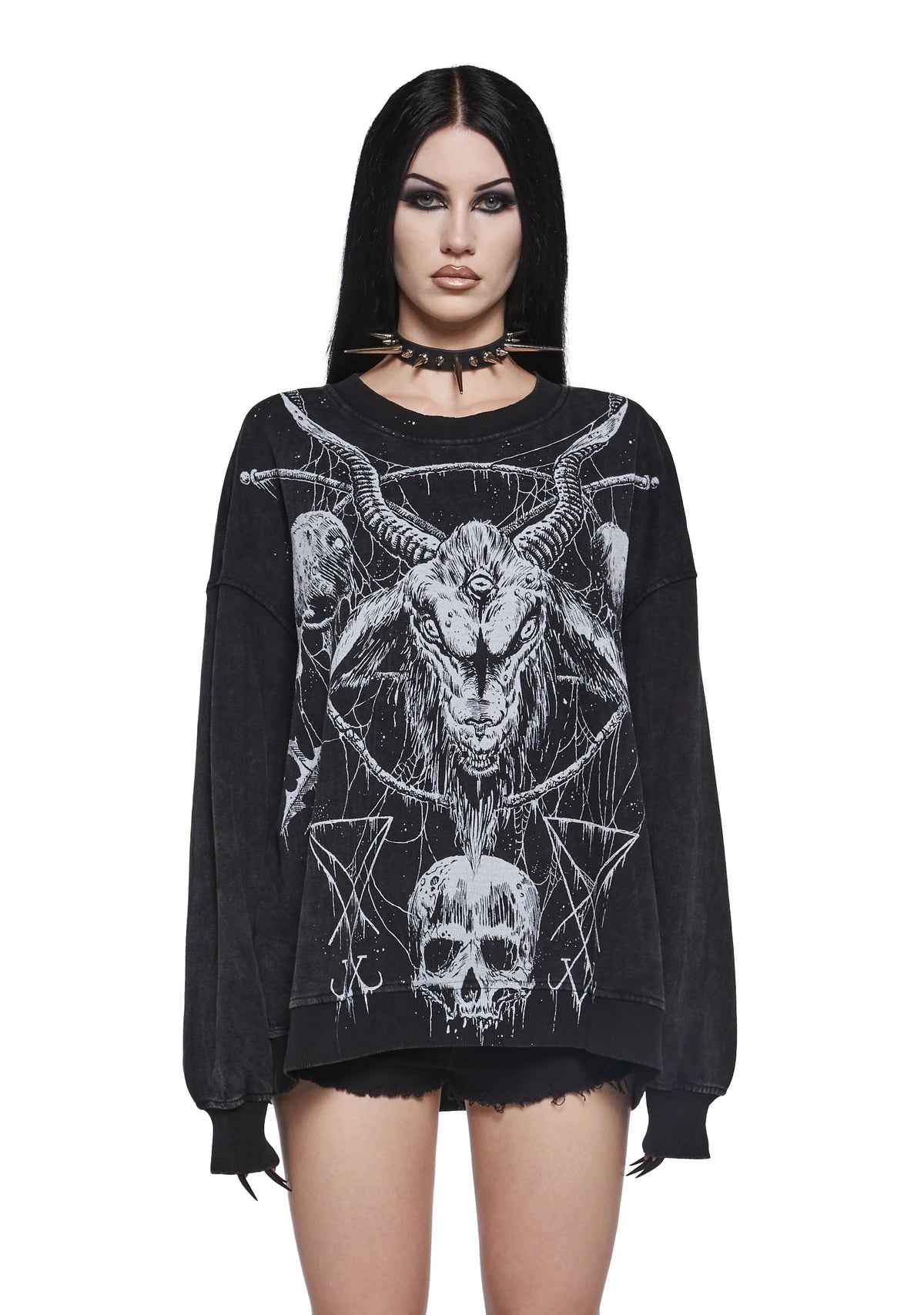 Cryptic Messages Oversized Sweatshirt