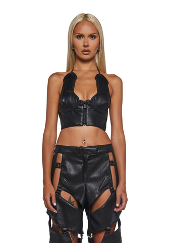 Moto Dickini Top - Black