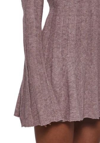 Cafe Reverie Mini Dress - Purple