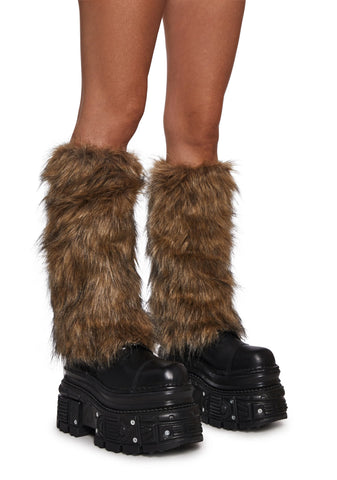 Hot Beatz Faux Fur Leg Warmers