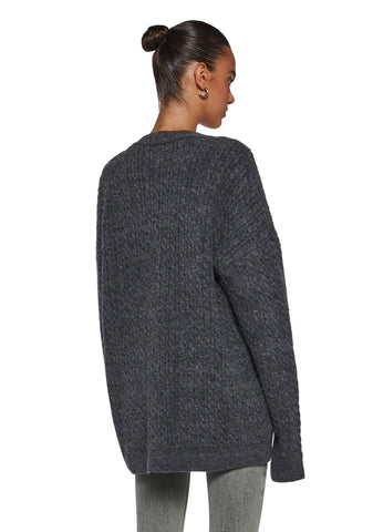 Rooftop Escape Knit Cardigan - Gray