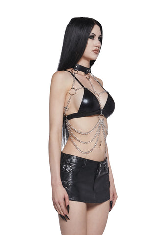Enduring Haywire Chain Bra With Choker