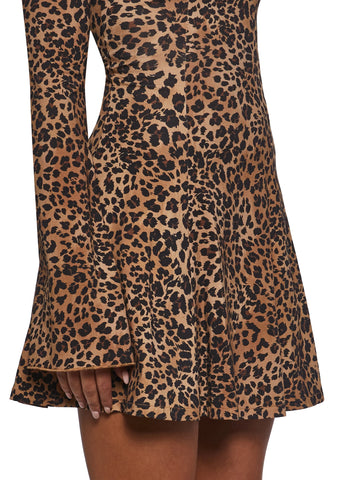 90s Chic Leopard Dress