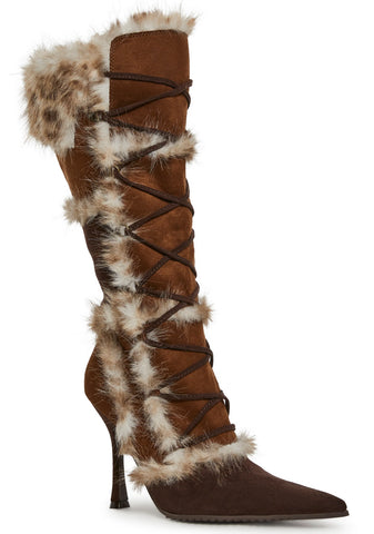 Delightful Kismet Faux Fur Boots