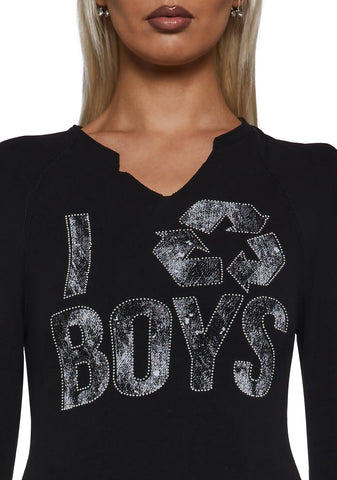 Recycling Mood Long Sleeve Tee