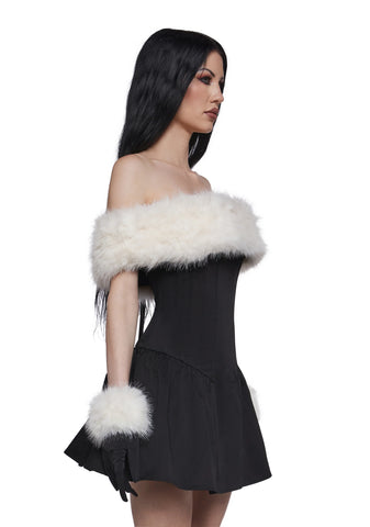 Moody And Bright Mini Dress And Gloves Set