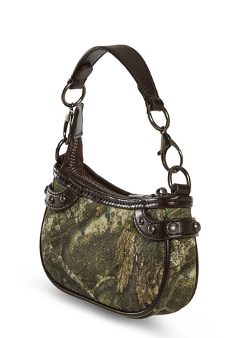 Camo Studded Shoulder Bag