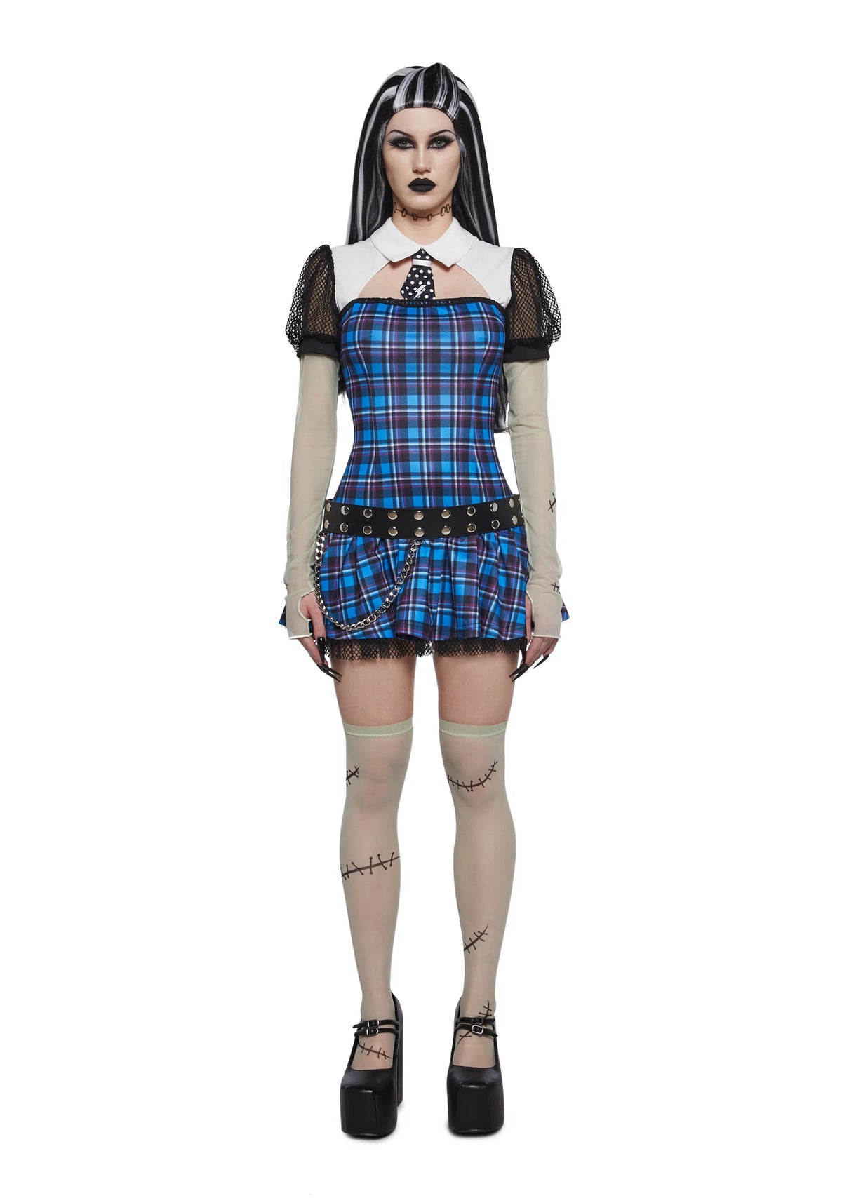 Reanimated Doll Costume And Wig Set