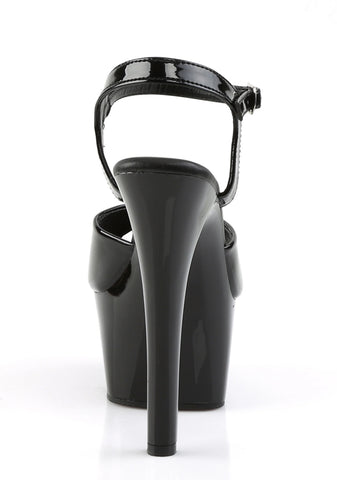 Aspire-609 Platform Ankle Strap Sandals-Black