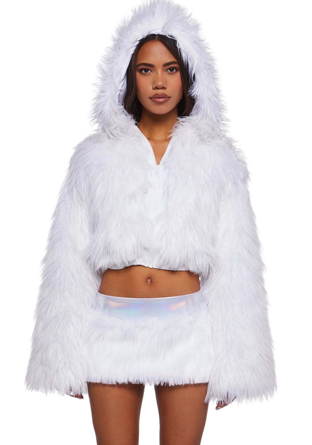 Pink Flashing Lights Cropped Jacket