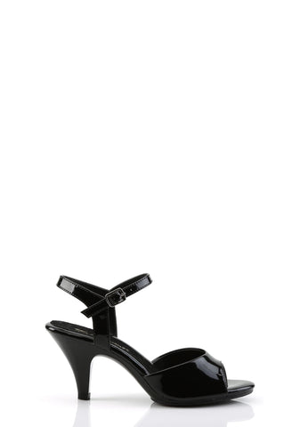 Belle-309 Platform Ankle Strap Sandals-Black
